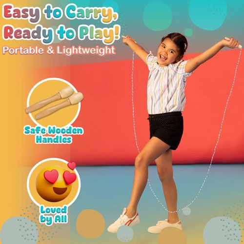 Forest & Twelfth Jump Rope for Kids – Set of 2, 7-foot Jump Rope for Boys and Girls – Kids Fitness Jump Rope – Comfort Grip – Used for Sports, Outdoors, Fitness, Exercise, Fun, Play, Toy