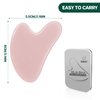 Gua Sha Facial Tools, GuaSha Massage Tool Guasha Board for SPA Acupuncture Therapy Trigger Point Treatment, Gua Sha Scraping Massage Tool (Pink)