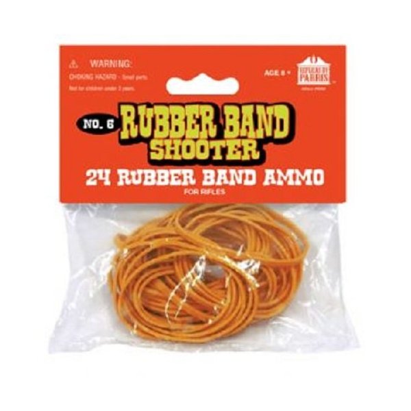 PARRIS CLASSIC QUALITY TOYS EST. 1936#6 Rubber Bands for Toy Rifles (24 per Pack)