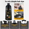 BELEZALIB Black Hair Dye Shampoo for Gray Hair Instant Hair Color Shampoo 3 in 1 for Women and Men, Herbal Ingredients 100% Grey Hair Coverage 500ML