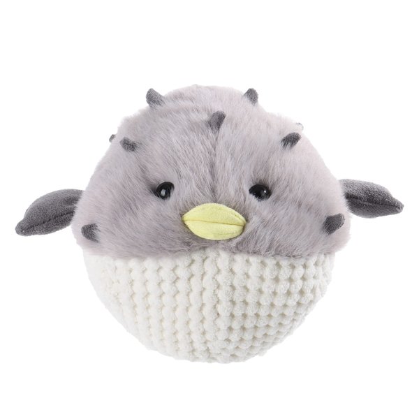 Apricot Lamb Ocean Fish Toys Plush Gray Pufferfish Sea Stuffed Animal Soft Cuddly Perfect for Child 7.5 Inches
