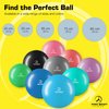 ProBody Pilates Yoga Exercise Ball, Multiple Sizes Stability Chair, Gym Grade Birthing Ball for Pregnancy, Fitness, Balance, Workout at Home, Office and Physical Therapy (Blue, 45 cm)