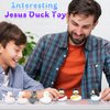 Hagusahuo 10PCS Rubber Ducks for Jeeps, Fun Jesus Rubber Ducks Sheep Donkey Angel Pigeon Christian Duck Toys, Bath Duckies Toy Gifts for Kids, Churches Christian Decoration Party Favors
