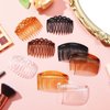 24 Pieces French Hair Side Combs Set Plastic Twist Comb Hair Clip Combs Accessories for Girls Women (11 Teeth Side, 23 Teeth Side)