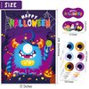 WNSIRVY Halloween Party Games for Kids, Pin The Eye on The Monster Game Monster Poster with 30 Pcs Eye Stickers for Boys Girls Halloween Birthday Classroom Party Supplies Activities Party Decorations