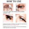 Generic 3 Different Silk Fiber Mascara,with eyebrow pencil,Eyebrow brush Natural Waterproof Smudge-Proof,All Day Exquisitely Long, Smudge-Proof Eyelashes (Brown, Black)