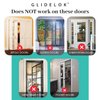 4 Pack – GlideLok Child Safety Door Top Lock | Adults Can Operate from Either Side | Works on Interior & Exterior Doors | for Elderly Caregivers, Toddler Parents