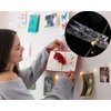 Photo Clip 17Ft - 50 LED Fairy String Lights with 50 Clear Clips for Hanging Pictures, Photo String Lights with Clips - Perfect Dorm Bedroom Wall Decor Wedding Decorations