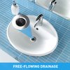 Mestream 2PCS Bathroom Sink Drain Strainers, 1" Small Conical Premium Stainless Steel Porous Hair Catcher, Drainer Filter, Fit for 1.20"-1.60", Depth Than 1.60" Drain Hole