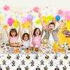 Dog Party Tableware Set,20 Plates and 20 Napkins and Tablecloth71 '' x 42 '',Dog Birthday Theme Party Decorate Supplies