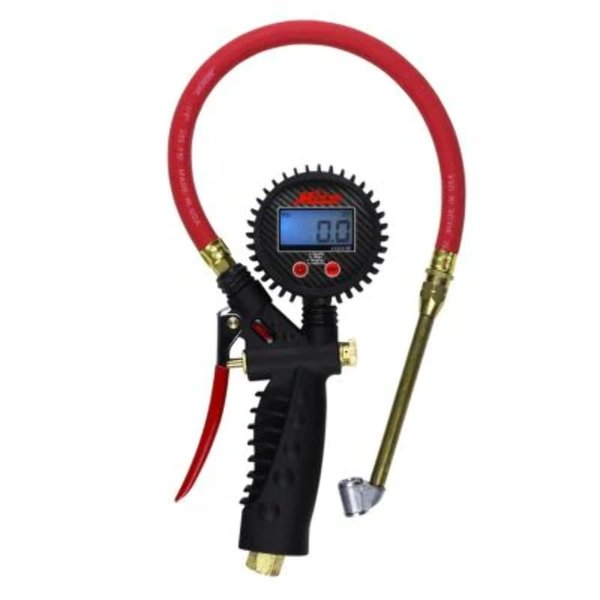 Milton S-576D Pro Digital Tire Inflator with Pressure Gauge, 15" Hose Classic Dual Head Chuck, Easy to Read 0.1 Display, Made In USA 255 PSI