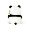 Wanwu World Panda Stuffed Animal 9'' Panda Bear Plush Toys with Bamboo Stuffed Panda Plushies Cute Panda Doll Gifts Black and White (9inch)