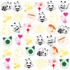 INKSOMOBA 36PCS Bee Party Favors 24 Tattoos Sticker 12 Stamp Set - Ideal Honey Bee Themed Birthday Card Decorations Supplies Goodie Bag Cute Rewards for Boys Girls Classroom Gifts Baby Shower Prizes