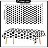 Kesfey 3 Packs Soccer Party Tablecloths 54 x 108 Inches Soccer Sports Ball Table Cover Disposable Waterproof Plastic Soccer Themed Birthday Table Cloth Rectangular Football Tablecloth for Boys Sports