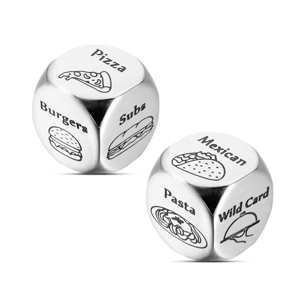 Anniversary Food Dice Gifts for Her Him Girlfriend Boyfriend Birthday for Wife Husband Stocking Stuffer Wedding One Year 11 Year Anniversary Valentine Gifts Couples Date Night Decision