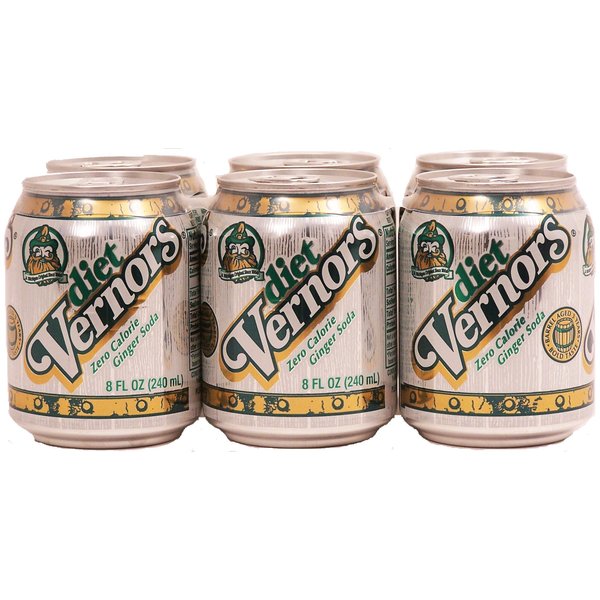 diet Vernors Ginger Soda (ale), zero calorie original