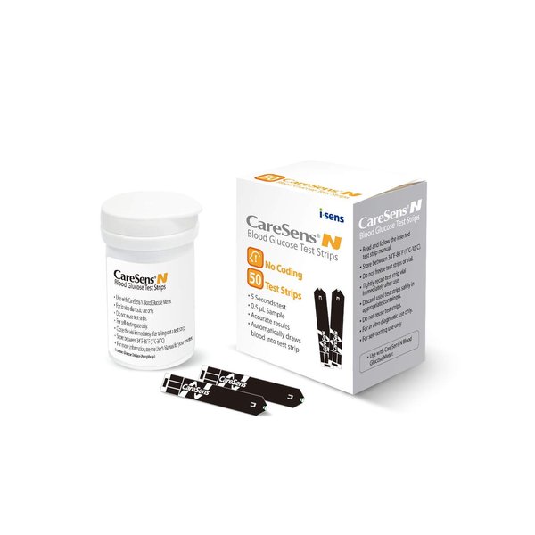 CareSens N Blood Glucose Test Strips (50 ct) - Only for CareSens N Family Meter Kits…