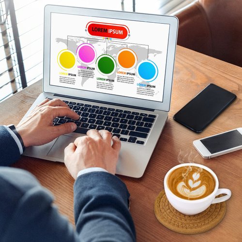 Mckanti 8 Pcs Drink Coasters with Holder, Absorbent Coasters for Drinks, Minimalist Cotton Woven Coaster Set for Home Decor Tabletop Protection Suitable for Kinds of Cups, 4.3 Inches.