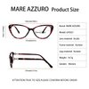 MARE AZZURO Progressive multifocal Blue Light Blocking Reading Glasses For Women Cateye (R-Red, 200)