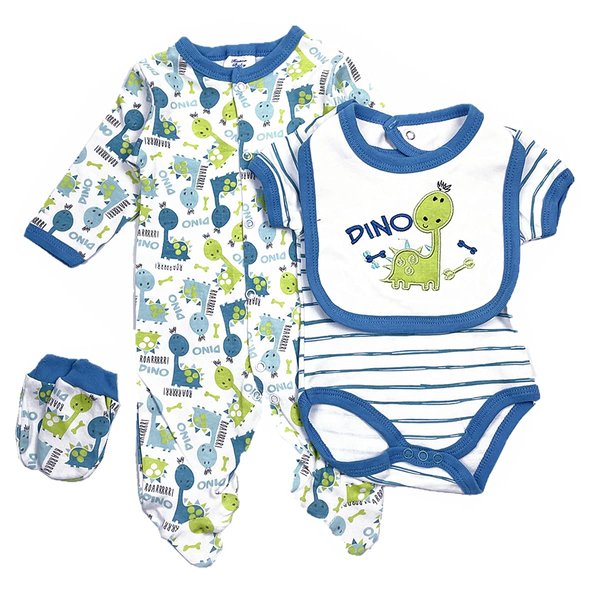 Reborn Baby Dolls Clothes Dinosaur Clothing 5 Piece Set for 20"-23" Inch Newborn Boy Doll Matching Outfits…