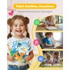 TECJOE 3 Pack Paint With Water Coloring Books for Toddlers, Watercolor Paint Set with 6 Brushes, Painting Activity for Kids Ages 4 5 6 7 8, Christmas Gift arts & Crafts Toy, Princess, Dinosaur & Sea