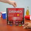 Fairly Odd Novelties DRINKO Drinking Game - Social Shot Glass Party Fun for Groups & Couples - Multicolor, Glass Shots, Durable Board with Metal Pegs - The Ultimate Party Starter!