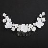Teyglen Flower Bride Wedding Hair Comb Flower Hair Comb Decorative Hair Accessories Floral Flower Headpiece White Flower Headband Hair Piece for Women Bride Girls