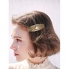 TEAMER Fashion Vintage Celtic Knot Hair Clip Metal Barrettes Hair Accessories Pattern Engraved Headwear Styling Gifts for Women
