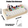 Busy Board Montessori Toys，Baby Magic Xylophone Wooden Musical Toy with Lights,, Baby Wooden Busy Board with 6 LED Light switches, Sensory Toys Light Switch Toys Travel Toys for 1+ Year Old