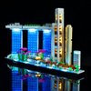 Kyglaring Only LED Lighting Kit Lights Set Designed for Lego Architecture Skyline Collection: Singapore 21057 Building Model Kit - Without Lego Set