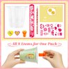 Valentines Day Gifts for Kids, 24 Packs Bulk Stationery Gift for School 192 Pcs Include Cards Pencil Cup Slap Bracelet Eraser Cup Stampers Valentine's Day Classroom Exchange Gifts Party Favors Toys