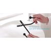VRSS Curtain Tiebacks Drapery Holdbacks Simple Style (2pcs Black)