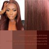 Jiumido Reddish Brown Lace Front Wigs Human Hair 13x4 HD Straight Lace Front Wigs 180% Density Copper Red Lace Front Wig Auburn Brown Human Hair Pre Plucked (26 Inch)