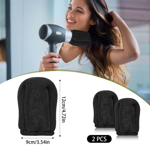 2Pcs Hot Sock Diffuser for Hair Dryer, Universal Diffuser Hair Dryer Attachment Sock Curly Hair Blow Dryer with Diffuser for Curly Hair Diffuser Cap, Fits Most Every Size Blow Dryer
