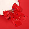 Vokone 4th of July Hair Bows for Women Girls Big Jeweled Red White Blue USA Hair Bow Clips Patriotic Fourth of July Independence Day Accessories Party Favors USA Red