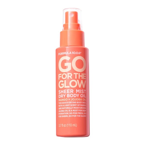 Formula 10.0.6 - Go for the Glow Dry Body Oil - Sheer Body Mist for Deep Hydration, Vegan, Paraben-Free, Sulfate-Free & Cruelty-Free, 3.7 Fl Oz