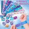 KELENO 98 Mermaid Party Favors for Girls Birthday Supplies Straw Bubble Wand Slap Bracelet Keychain Sticker Toy Gift Prize Goodie Bags Stuffers Kids Decorations Mermaid Birthday Party Favors