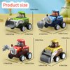 TUOLAJI Construction Toys for1-3 Year Old Boy (4pack),Toy Trucks,Toddler Car Toys Vehicles Press and Go Cars,Bulldozer Toys for Boys,Excavator Bulldozer Toy,Racing Toys Sand Toys Trucks Toys
