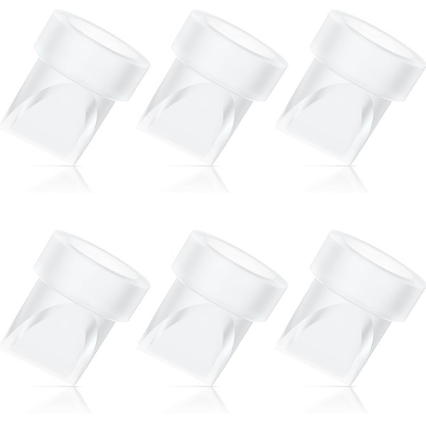 MompMuir 6pcs Duckbill Valves Compatible with Lansinoh Breast Pump, Replacement Pump Parts Accessories for Lansinoh, Use with Signature Pro/Smartpump/Manual Pump, Not Original Lansinoh Parts
