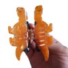 Novelty Dinosaur Hair Clip,Acetate Claw Clips,Hair Clips for Women,Orange