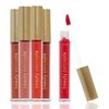 Beauty Concepts 5-Piece Matte Liquid Lipstick Set - Vivid Reds and Pinks, Long-Lasting Formula (2ml each), Red