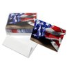 Small World Greetings American Flag USA Note Cards 12 Count - Blank Inside with White Envelopes - Patriotic Stationery - Veteran's Day - Military - A2 Size (5.5" x 4.25")