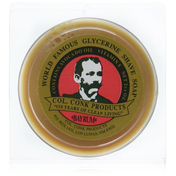 Colonel Conk Bay Rum Shaving Soap 2.25 Ounce (Pack of 3)
