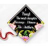 I Trust The Next Chapter Because I Know The Author, Sticker Design for Graduation Cap, Grad Gift, Motivational Inspirational Quotes
