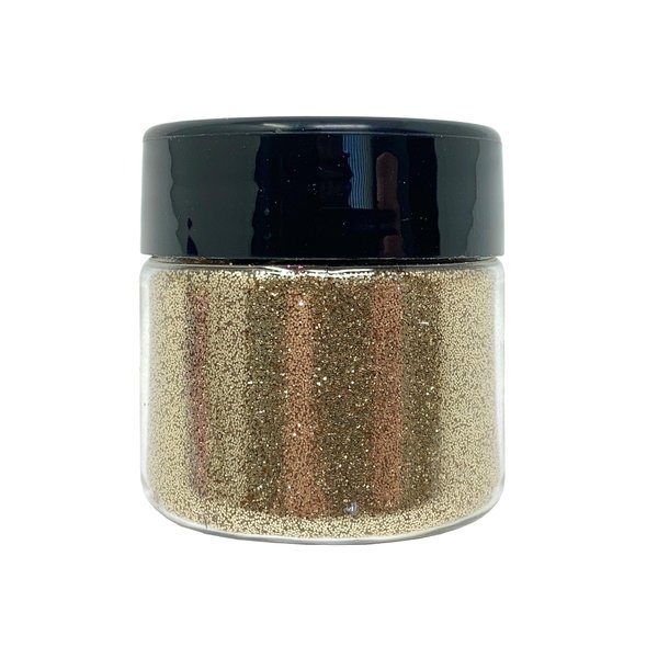 DIY Kit Creations: Biodegradable Lustrous Gold Ultra-Fine Cosmetic Grade Glitter 0.75 oz jar - Vegan & Made in The USA