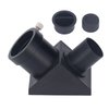 1.25 Inch Mirror Fully Coated Lens with Dust Cover 90 Degree Diagonal Adapter for 1.25 Inch Eyepiece 0.965 Inch Telescope Focuser