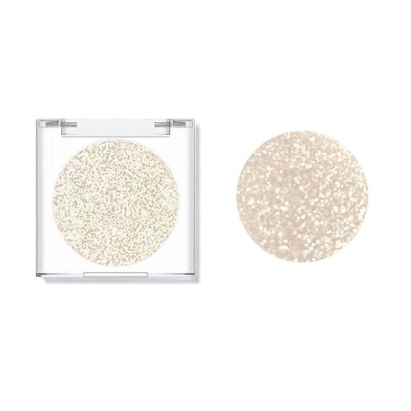 Daeuwiutr White Glitter Eyeshadow Primer Palette Waterproof Smudge Proof Long Lasting Shimmer Eyeshadow Create Highlight And Shadow Perfect Finish Eye Makeup(White Glitter 9#)