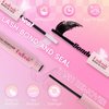 FADLASH Lash Extension DIY Kit Lash Clusters D Curl Cluster Lashes with Lash Bond and Seal Cluster Lashes Glue Remover Lash Tweezers for DIY Eyelash Extension at Home（Kit 50D-0.07D-12-18MIX）