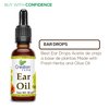 Creation Farm Ear Oil Drops with Mullein, Calendula, St Johns wort, All natural Herbal Relief for Earwax Removal, Earache Soothing, Itchy Irritated, Clogged or Dry Ears Made in USA