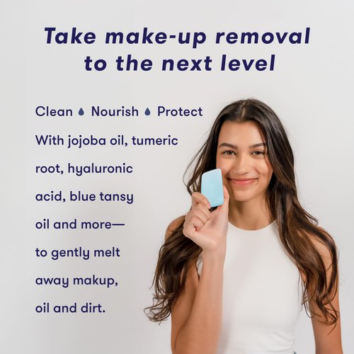 HIBAR Solid Cleansing Oil Bar – Natural Makeup Remover – Melts Makeup, Sunscreen, Dirt, Oil – Eco-Friendly, Vegan, Paraben-Free, Travel-Friendly, 1.7oz Solid Cleansing Bar